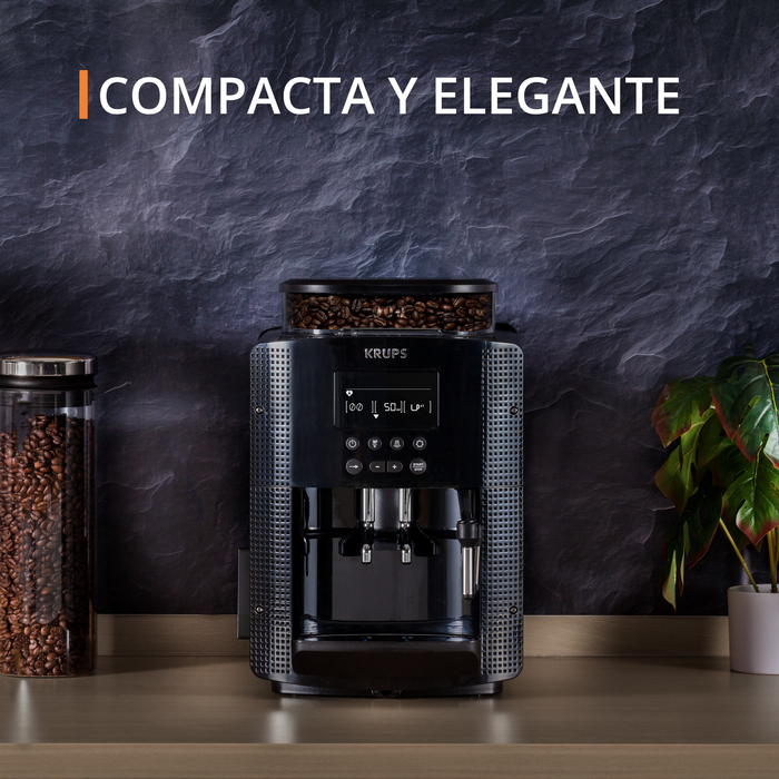KRUPS EA815050 Espresseria Automática, Capacidad 1.8 L, 120 V, Color Negro  : : Hogar y Cocina