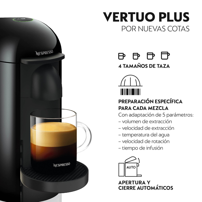 Cafetera Nespresso Vertuo Line 4 tazas Negro Manual