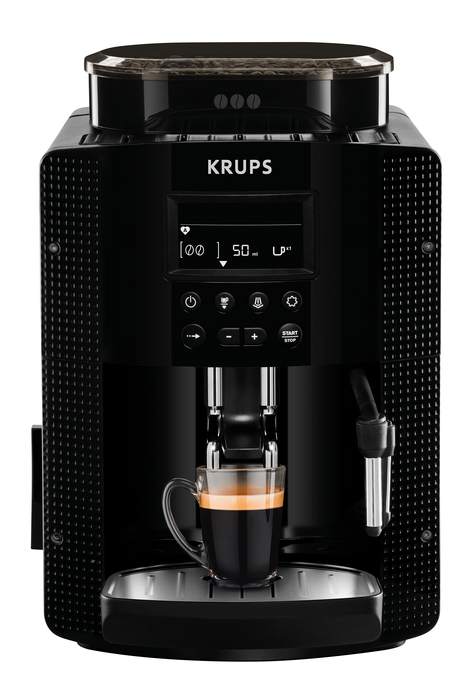 Krups Pisa Cafetera Espresso Automática con Molinillo 15 Bares Negra