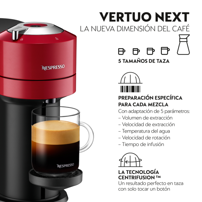Nespresso Vertuo Next, Cafetera de cápsulas